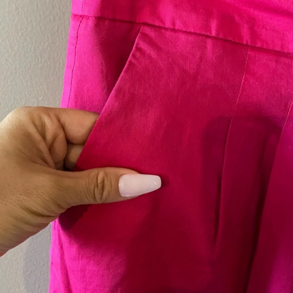 Pink Skirt with Purple Hem